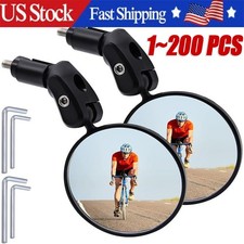 Bike Mirrors 2pcs Bar End Bicycle Mirrors for Handlebars Bicycle Cycling + Tools picture