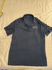 Port Authority Mens XL Polo Shirt Coldys Golf Tournament Logo Polyester Blue J33 picture