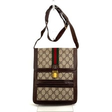 Vintage Gucci Sherry Line GG Supreme Shoulder Bag Leather picture