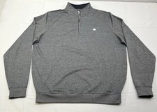 FootJoy Mens 1/4 Zip Gray Pullover Size Large Stretch Course Logo picture