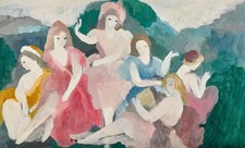 Marie Laurencin Six Young Women : Archival Quality Giclée Art Print picture