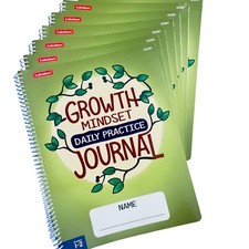 Lot 7 Growth Mindset Daily Practice Journal Grades 1-2 Lakeshore GG991 NEW picture