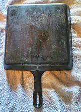 Wagner Ware Vintage Cast Iron Square Skillet Pan Griddle Collectible Metalware picture