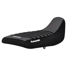 2022-2025 Kawasaki KLR 650 gripper seat cover   BLACK/ GREY/ BLACK #438 picture