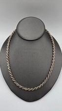 Vintage Italy Jewelry  UnoAErre 925 Sterling Silver Box Twist Chain 19  Inch picture