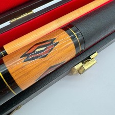 McDermott Billiard Pool Cue with Case Vintage 1980s-1990s USA Leather Wrap picture