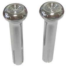 1970 71 72 73 74 75 76 77 78 79 80 81 GM Chevy Chrome Door Lock Knobs Pair M1775 picture