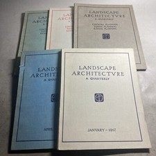 Landscape Architecture Quarterly 1917 1920 1922 - Lot of 5 / HGV picture