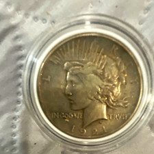 Rare Key date 1921 Peace Dollar raw high relief ( pictured do no justice at all) picture