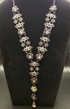 Rare Vintage Michael Morrison MX Jewelry Set: Y-Necklace & Wide Panel Bracelet picture
