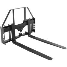 Uimoso Pallet Fork Frame Attachment with 48-inch Skid Steer Forks, 4000 lbs picture