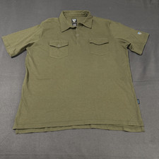 Kuhl Wildfibre Shirt Mens L Olive Green Polo Outdoor Hiking Casual Performance picture
