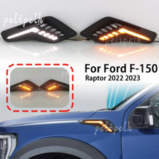 LED Dynamic Side Fender Marker Light W/ Turn Signal For Ford F-150 Raptor 22-23 picture