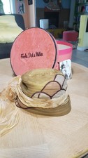 Antique Cloche flapper hat 1920s wedding-worn with photo & original box picture
