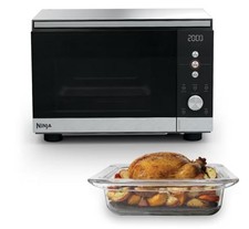 Ninja Crispi MW101 Countertop Microwave Air Fryer 5.5 Qt Glass 1700W Silver picture