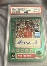 Donruss Optic - Signature Series Amen Thompson #SS-AMN Green Prizm (AU, RC) picture