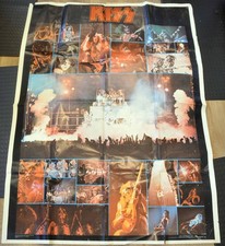 Vintage 1976 KISS Alive Jumbo Subway Poster Boutwell Aucoin 42X58 Inches picture