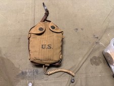 ORIGINAL PRE WWI WWII US ARMY CAVALRY M1910 MOUNTED CANTEEN COVER-1919, RIA picture