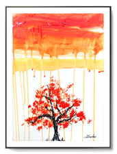 LOVELESS - EXPRESSIONISM 11 X 15 Handmade Signed Abstract picture