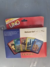 Vintage 2002 Sababa Toys Uno Deluxe Collector Tin Texas Edition New Sealed  picture