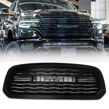 Limited Style Grille for 2013-2018 Dodge RAM 1500 Grill with Letters Matte Black picture