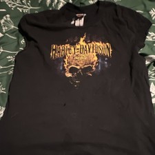 Harley-Davidson 1995 Vintage T-Shirt Size L Cutoff picture