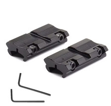 2Pcs Scope Adapter Mount Base 11mm Dovetail to 20mm Picatinny Rail Mount  picture