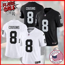 ⭐️HOT Kirk Cousins #8 Las Vegas Team Name & Number Embroidered Jer.sey picture