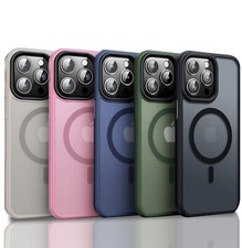 For iPhone 18 17 16 15 14 13 12 Pro Max Frost Case Mag Safe Shockproof Cover picture