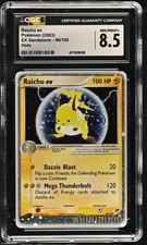 CGC 8.5 Raichu EX 98/100 EX Sandstorm Holo Pokemon Card picture
