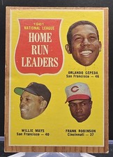 1962 Topps NL Home Run Leaders #54 VG-VGEX picture