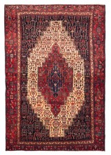 Vintage Hand-Knotted Area Rug 4'10