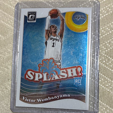 2023-24 Panini Donruss Optic Victor Wembanyama Spurs Splash #6 RC Insert picture