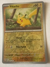 Pikachu SV Scarlet & Violet 151 Cosmos Holo Card 025/165 Mew picture