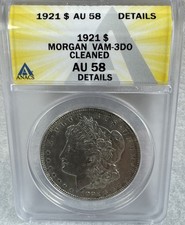 1921  Morgan Dollar / ANACS  AU 58 Details VAM-3D0 picture