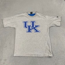 VTG  University Of Kentucky Shirt Men L Gray Starter Wildcats Collegiate Tee picture