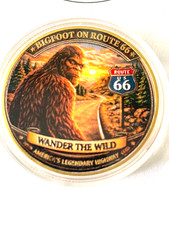 BIGFOOT COIN and  BIGFOOT Pin   ROUTE 66 Coin picture