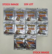 Pokemon 1999 ArtBox Series 1 Sticker Pack Lot (10x Packs) - Factory Sealed picture