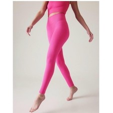 Athleta Aurora Seamless RIBBED Tight XS Bright Pink NWOT picture