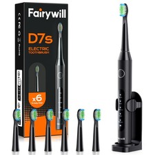 Fairywill Sonic Electric Toothbrush 5 Mode Timer Rechargeable with 6 Brush Heads picture