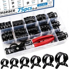 75Pcs Spring Band Hose Clamp 38mm 65Mn Leak-Proof Performance picture