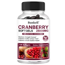 Cranberry Capsules Pills 30,000mg Supplement+Vitamin C Concentrate Extract picture