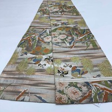 Maru Obi Japanese Vintage antique Belt - Beautiful Japanese Maru-Obi Luxury 5088 picture