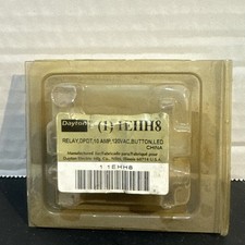 dayton 1EHH8 relay 10amp 120vac button LED NOS 4 count  picture
