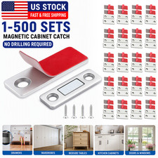 LOT Strong Magnetic Door Closer Cabinet Catch Latch Cupboard Ultra Thin Closures picture