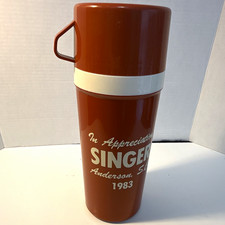 Vintage 1983 Singer Aladdin Thermos 1 Liter Anderson SC Appreciation USA picture