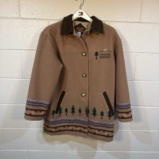 Pendleton Originals Women's Small Brown Wool Blend Jacket Made In USA picture