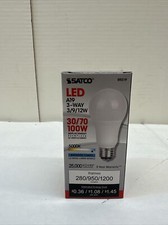 3/9/12W 1200 Lumen Non-Dimmable A19 LED 50K Natural White Frosted E26d Base Bulb picture