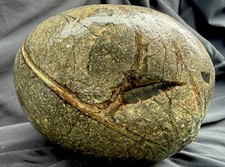 Massive Natural Veined River Stone Picasso Boulder Decorative Display Specimen picture