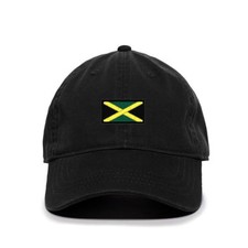 Jamaica Flag Embroidered Baseball Cap Cotton Adjustable Dad Hat picture